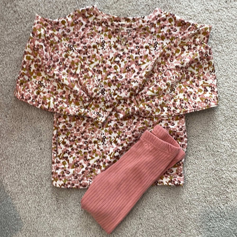 Jessica Simpson Fall Floral Matching Set. Girls Size 2T.